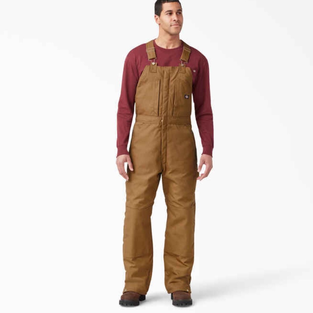 Dickies- duck insulated bib overalls NWT